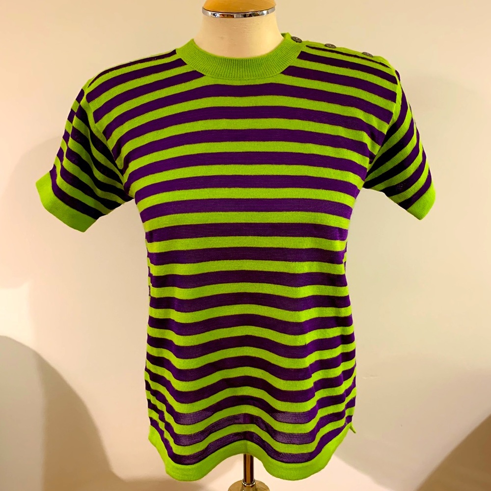 Vintage Striped Knit Tee